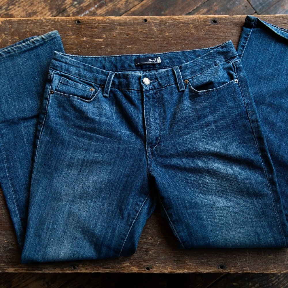 Seven7 Studio Denim Jeans Embroidered Pockets 14